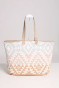 JCL2134 Boho Tribal Super Lux Microfiber Tote - MiMi Wholesale