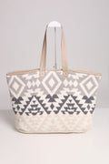 JCL2134 Boho Tribal Super Lux Microfiber Tote - MiMi Wholesale