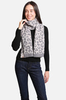 JCL2202 Leopard Super Lux Scarf - MiMi Wholesale