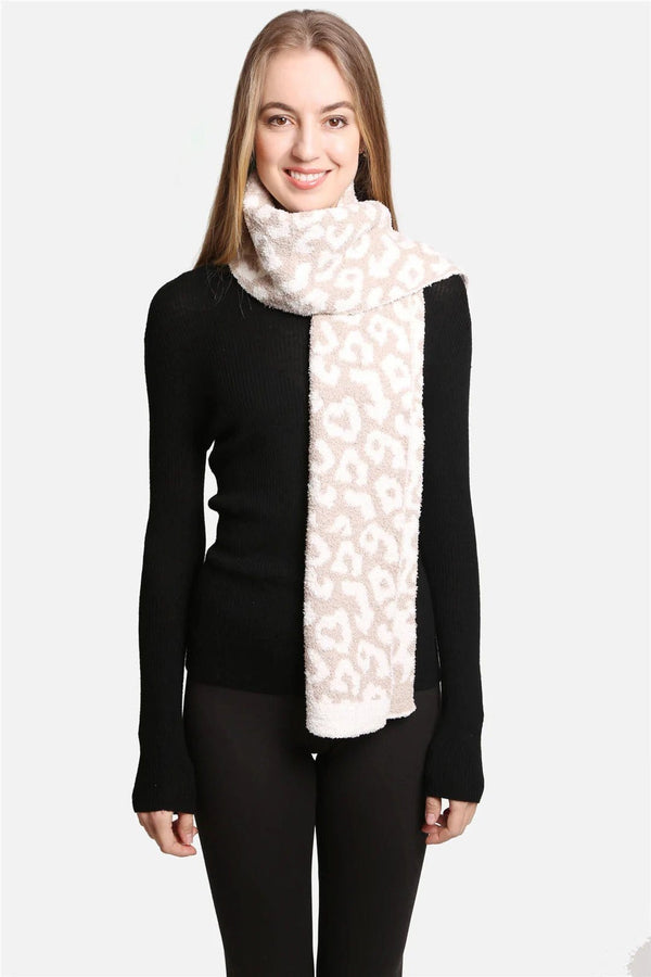 JCL2202 Leopard Super Lux Scarf - MiMi Wholesale