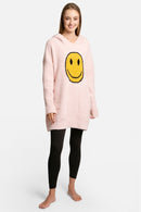 JCL4010 Super Lux Smiley Face Hooded Wearable Blanket - MiMi Wholesale