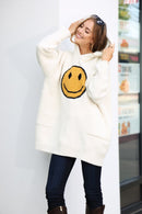 JCL4010 Super Lux Smiley Face Hooded Wearable Blanket - MiMi Wholesale