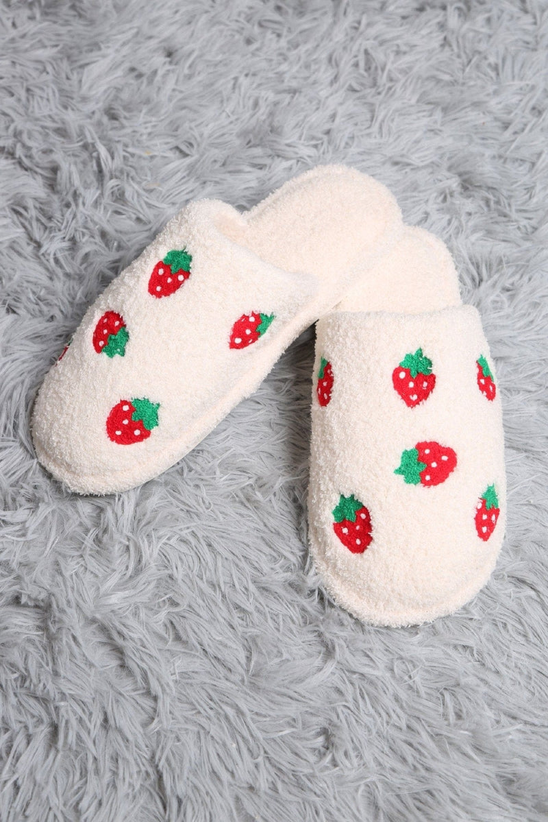 JCL4204-01 Super Lux Strawberry Slippers - MiMi Wholesale