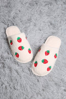 JCL4204-01 Super Lux Strawberry Slippers - MiMi Wholesale
