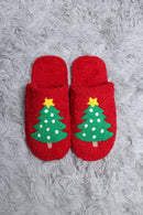 JCL4205-01 Super Lux Christmas Tree Slippers - MiMi Wholesale