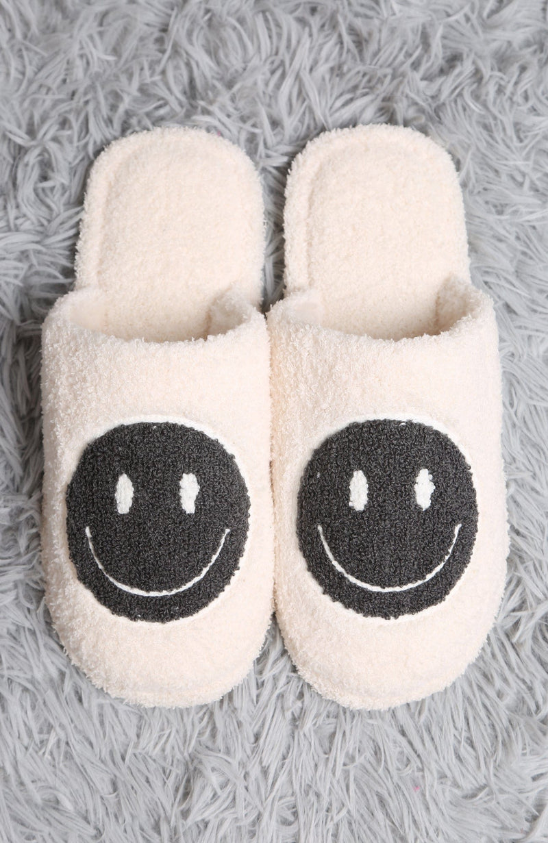 JCL4207 Super Lux Color Smiley Face Slippers - MiMi Wholesale