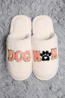 JCL4221 Super Lux Sequined Dog Mom Slippers - MiMi Wholesale