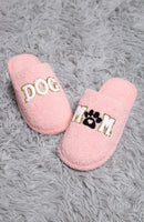 JCL4221 Super Lux Sequined Dog Mom Slippers - MiMi Wholesale