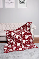 JCL4303 Super Lux Smiley Face Throw Blanket - MiMi Wholesale