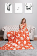 JCL4303 Super Lux Smiley Face Throw Blanket - MiMi Wholesale