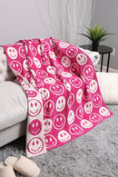 JCL4303 Super Lux Smiley Face Throw Blanket - MiMi Wholesale
