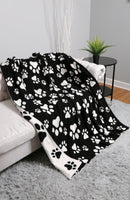 JCL4311 Super Lux Paw Throw Blanket - MiMi Wholesale