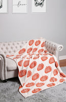 JCL4315 Super Lux Pumpkin Throw Blanket - MiMi Wholesale