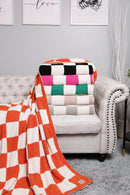 JCL4316 Super Lux Checkered Throw Blanket - MiMi Wholesale