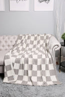 JCL4316 Super Lux Checkered Throw Blanket - MiMi Wholesale