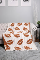 JCL4318 Super Lux Football Throw Blanket - MiMi Wholesale