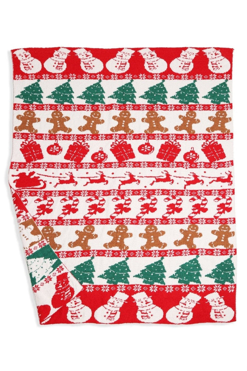 JCL4324-01 Super Lux Festive Holiday Throw Blanket - MiMi Wholesale