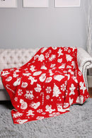 JCL4324-02 Super Lux Festive Holiday Throw Blanket - MiMi Wholesale