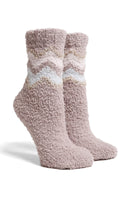 JCS114 Super Lux 6 Pcs Assorted Chevron Mini Crew Socks - MiMi Wholesale