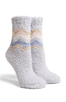 JCS114 Super Lux 6 Pcs Assorted Chevron Mini Crew Socks - MiMi Wholesale