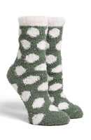 JCS119 Super Lux 6 Pcs Assorted Polka Dot Mini Crew Socks - MiMi Wholesale