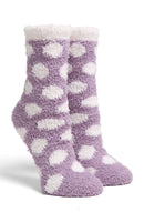 JCS119 Super Lux 6 Pcs Assorted Polka Dot Mini Crew Socks - MiMi Wholesale