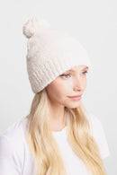JH270 Solid Beanie with Pom-Pom - MiMi Wholesale
