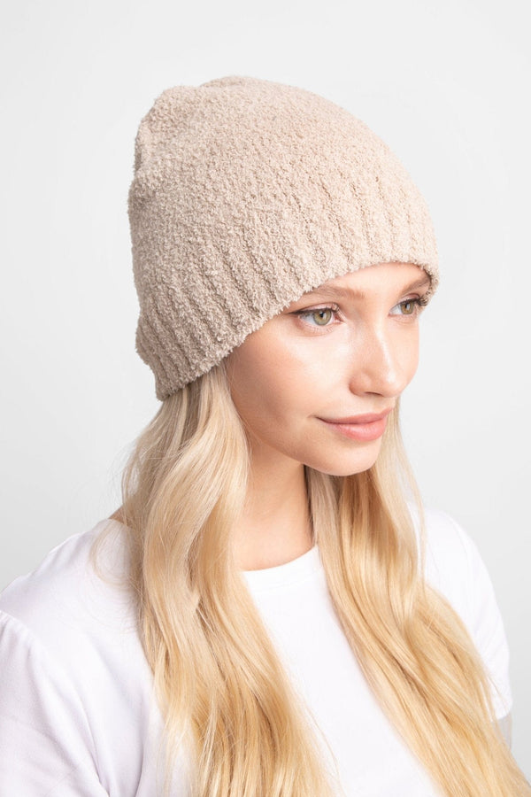 JH271 Solid Beanie With Ribbed Trim - MiMi Wholesale