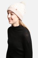 JH307 Super Lux Lined Pom-Pom Zebra Beanie - MiMi Wholesale