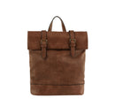 JNV0002 Parker Laser Cut Buckle Fold Over Backpack - MiMi Wholesale