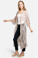 JP1367 Charlotte Floral Embroidered Lace Kimono - MiMi Wholesale