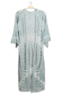 JP1367 Charlotte Floral Embroidered Lace Kimono - MiMi Wholesale