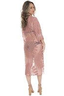 JP1367 Charlotte Floral Embroidered Lace Kimono - MiMi Wholesale