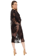 JP1367 Charlotte Floral Embroidered Lace Kimono - MiMi Wholesale