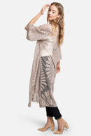 JP1367 Charlotte Floral Embroidered Lace Kimono - MiMi Wholesale