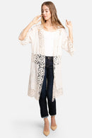 JP3000 Amiri Floral Crochet Kimono - MiMi Wholesale