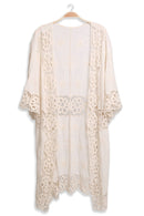 JP3000 Amiri Floral Crochet Kimono - MiMi Wholesale