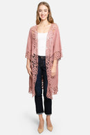 JP3000 Amiri Floral Crochet Kimono - MiMi Wholesale