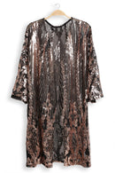 JP3520 Brielle Sequin Kimono - MiMi Wholesale