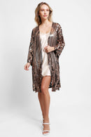 JP3520 Brielle Sequin Kimono - MiMi Wholesale