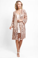 JP3520 Brielle Sequin Kimono - MiMi Wholesale