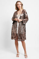 JP3520 Brielle Sequin Kimono - MiMi Wholesale