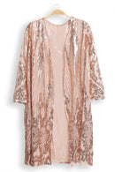 JP3520 Brielle Sequin Kimono - MiMi Wholesale