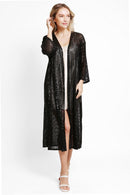 JP3521 Hannah Sequin Long Kimono cover up - MiMi Wholesale