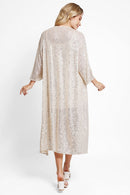 JP3521 Hannah Sequin Long Kimono cover up - MiMi Wholesale