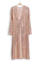JP3522 Eliza Sequin Long Kimono - MiMi Wholesale