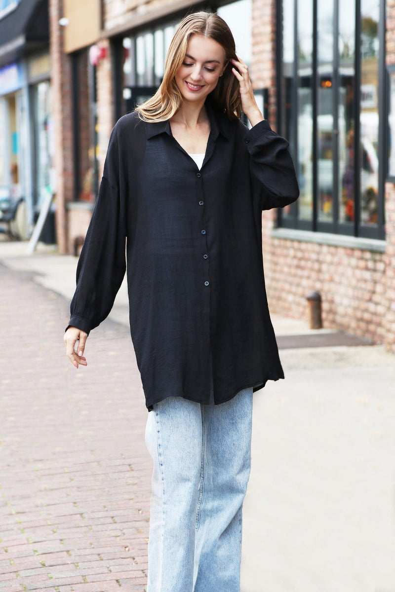 JP5007 Claire Oversized Long Sleeve Cover Up - MiMi Wholesale