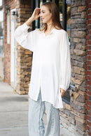JP5007 Claire Oversized Long Sleeve Cover Up - MiMi Wholesale
