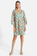 JP5107 Genesis Abstract Cover Up Dress - MiMi Wholesale