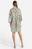 JP5107 Genesis Abstract Cover Up Dress - MiMi Wholesale